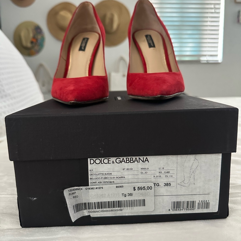 Dolce & Gabbana Vibrant Red Heels